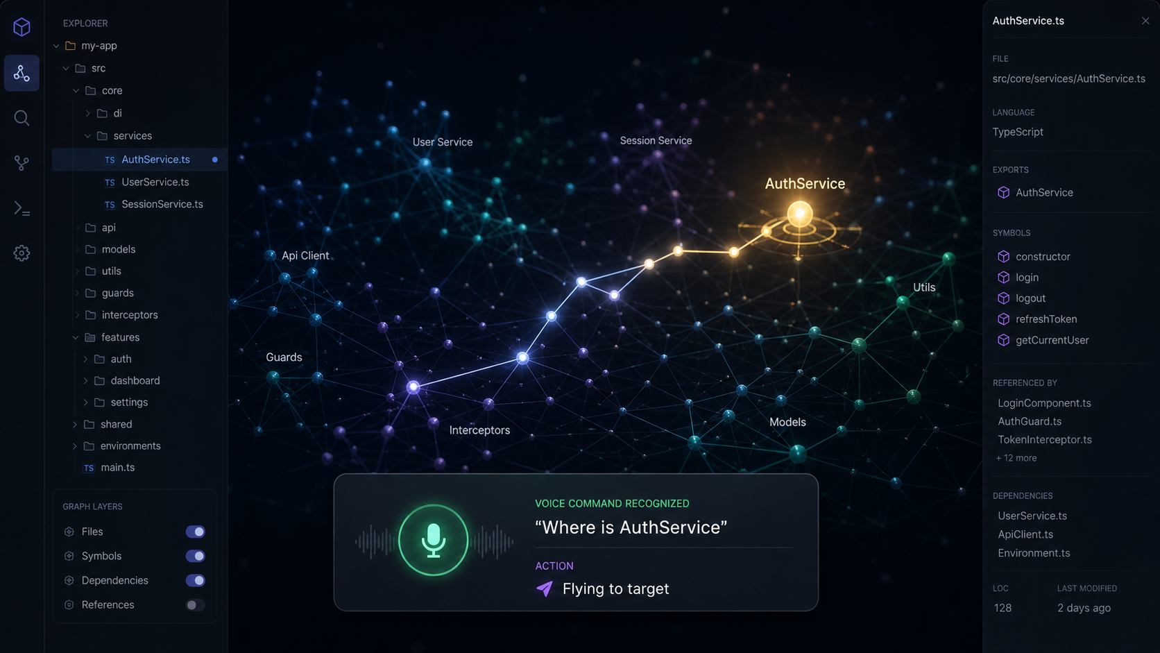 Holocron VR voice command feedback